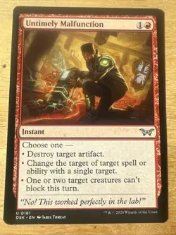 Untimely Malfunction #161 Duskmourn: House of Horror NM - Image 1