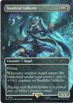 MTG: Secret Lair Drop Series: Rainbow Foil Youthful Valkyrie: LP Condition - Image 1