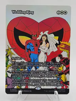 Mtg Magic Spider-Man Wedding Ring Full Art Mythic Foil M 0007 - Image 1
