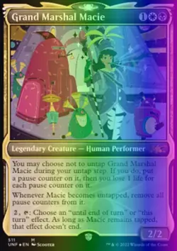 MTG Magic the Gathering Grand Marshal Macie (511/654) Unfinity NM FOIL - Image 1
