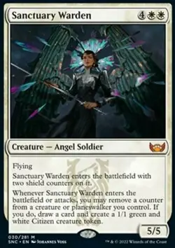 MTG Magic the Gathering Sanctuary Warden (30/484) Streets of New Capenna LP - Image 1