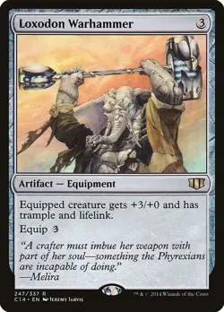 1x Loxodon Warhammer - Commander 2014 - NM - Spanish - OOP MTG - Image 3