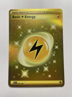 Pokemon TCG Basic Lightning Energy Scarlet & Violet 257/198 Hyper Rare Card - Image 1