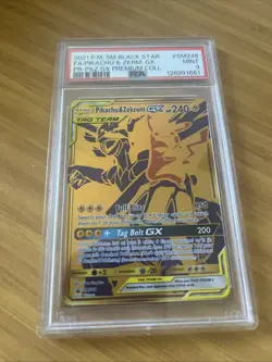 2021 PSA 9 MINT Pokemon Sun & Moon Pikachu & Zekrom GX Premium Collection SM248 - Image 1