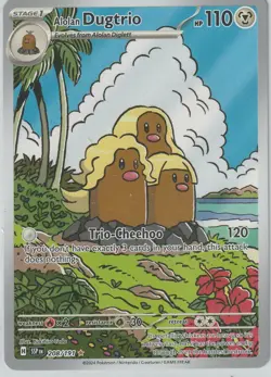 Alolan Dugtrio #208/191 Surging Sparks S&V NM/Near Mint Pokemon 2024 - Image 1