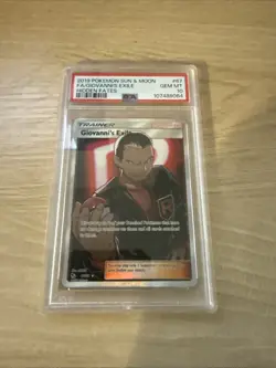 PSA 10 GIOVANNI'S EXILE F/A 67/68 2019 POKEMON TCG HIDDEN FATES - Image 1