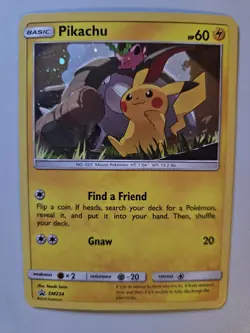 Pikachu SM234 Holographic Black Star Promo Pokemon TCG LP - Image 1