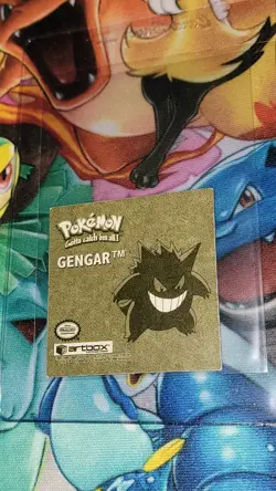 Gengar R02 Gold Bordered Holo Artbox Series 1 1999 Sticker Pokemon - Image 2