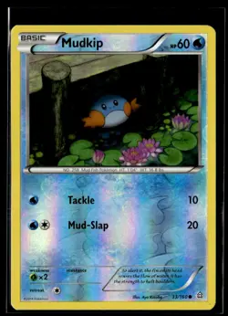 2015 XY Series - Primal Clash - Reverse Holo Mudkip Common #5 - Image 1