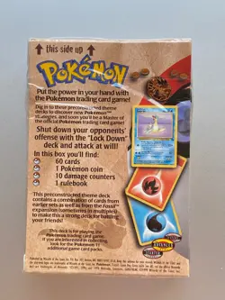 POKEMON LOCKDOWN Theme Deck **FACTORY SEALED** 1999 BRAND NEW 742818060776 - Image 2