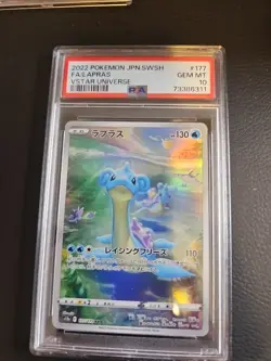2022 Pokemon Lapras Full Art 177/172 JPN VSTAR Universe Graded PSA 10 Gem Mint - Image 1