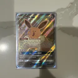 Pokemon TCG Eevee GX SM233 Full Art Promo Black Star Ultra Rare Holo - Image 1