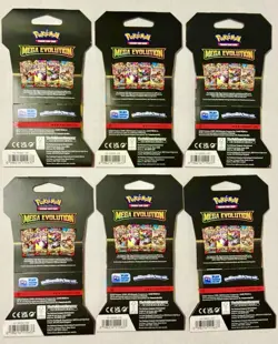 Lot of (6) Pokemon Mega Evolution Sleeved Booster Packs Bundle Brand New Sealed - Image 2
