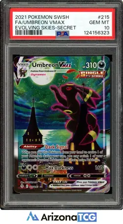 Pokemon 2021 Umbreon VMAX 215/203 Alt Art Evolving Skies GEM MINT PSA 10 - Image 1