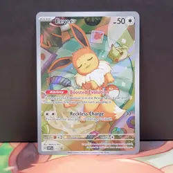 Eevee 173 Prismatic Evolutions Black Sar Promo Full Art Pokemon TCG LP - Image 1