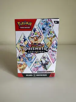 Pokemon TCG Prismatic Evolutions Booster Bundle (6 packs) Sealed | See Photos - Image 1