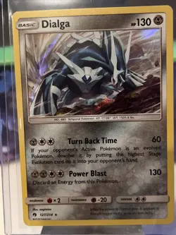 Pokemon TCG Dialga Sun & Moon - Lost Thunder 127/214 Holo Holo Rare LP/NM - Image 1