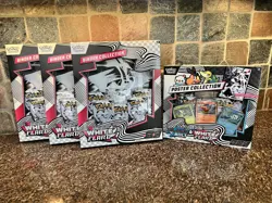 Pokemon White Flare Binder Collection + Black Bolt Poster Sealed Lot - Image 1