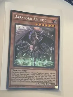 Darklord Amdusc DESO-EN033 Destiny Soldiers 1st Edition - Image 1