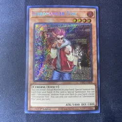 Yugioh Libromancer Fire DIFO-EN000 Secret Rare 1st Ed NM - Image 1