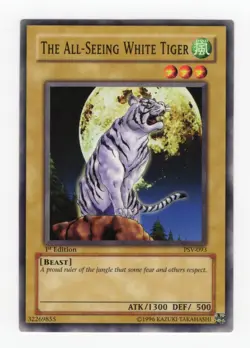 YUGIOH 1st Ed The All-Seeing White Tiger Pharaoh's Servant PSV-093 Common - Image 1