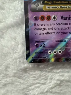M Mewtwo EX - 63/162 - Mega - Ultra Rare - XY BreakThrough - Pokemon TCG Card NM - Image 2