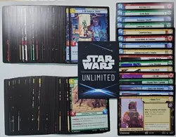 STAR WARS UNLIMITED TCG SPARK OF REBELLION COMPLETE COMMON SET 106 CARDS - Image 1