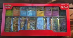 Costco Pokemon Prismatic Evolutions. 8 MiniTins with Promo Cards - Sealed - Image 1