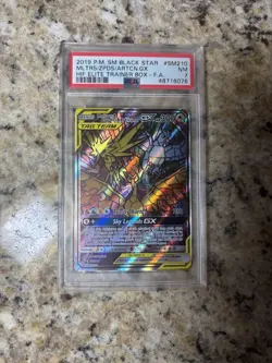 Pokemon TCG Moltres Zapdos Articuno GX SM210 Hidden Fate Promo Card PSA 7 - Image 1