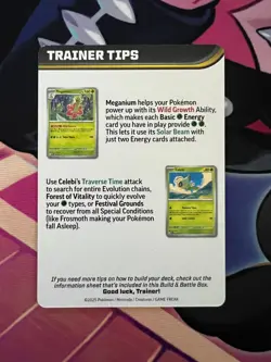 Pokemon TCG | Mega Lucario | Build & Battle Trainer Tips Card | Mega Evolution - Image 2