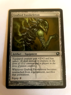 Grafted Exoskeleton Scars of Mirrodin Regular This card has never been used look - Image 1