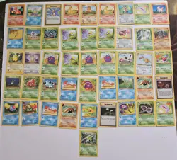 Lot of 46 Vintage Pokemon Cards WOTC Base, Jungle, & Fossil - Image 1