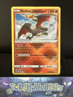 Pokemon Card Radiant Charizard 020/159 Crown Zenith Rare Reverse Holo Near Mint - Image 1