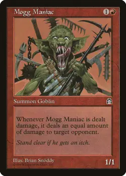 Mogg Maniac Stronghold NM Red Uncommon MAGIC THE GATHERING MTG CARD ABUGames - Image 1