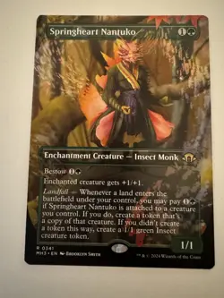 Springheart Nantuko Borderless MTG Magic The Gathering Modern Horizons 3 NM - Image 1