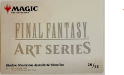 Shadow, Mysterious Assassin - Art Series Gold Stamped 26/53 - MTG Final Fantasy - Image 2