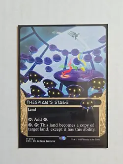 Thespian's Stage (Borderless) - Edge of Eternities - NM - MTG Magic - Rare Land - Image 1