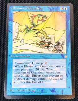 Illusions of Grandeur Magic The Gathering MTG 1995 Vintage Vtg 🔥🐉 - Image 1