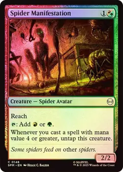 Foil Spider Manifestation [Marvel's Spider-Man] MTG - Image 1
