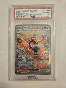 2024 POKEMON TWM EN-TWILIGHT MASQUERADE #214 GRENINJA EX PSA 10 - Image 1