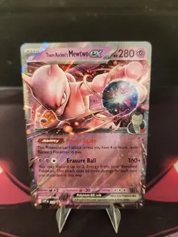 Team Rockets Mewtwo ex Pokemon TCG Black Star Promo NM - Image 1