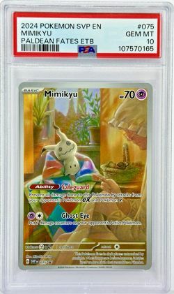 PSA 10 SVP EN Mimikyu #75 - 2024 Pokemon Paldean Fates ETB Promo 075 - Image 1