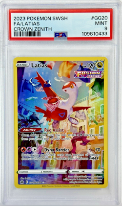 PSA 9 Latias Crown Zenith GG20 Full Art - 2023 Pokemon SWSH GG20/GG70 - Image 1