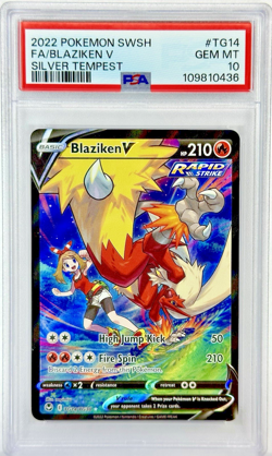 PSA 10 Silver Tempest Blaziken V TG14 Full Art - 2022 Pokemon Swsh12 TG14/TG30 - Image 1