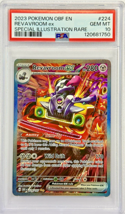 PSA 10 OBF EN Revavroom ex #224 SIR - 2023 Pokemon Sv03: Obsidian Flames 224/197 - Image 1