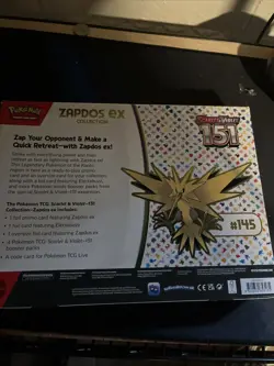 Pokemon TCG Scarlet & Violet 151 Zapdos EX Collection Box Sealed NEW - Image 2