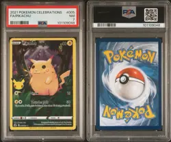 2021 Pikachu 005/025 Pokemon Celebrations Holo PSA 7 - Image 3