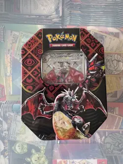 Pokemon Scarlet Violet Paldean Fates Charizard Tin, Sealed - Image 1