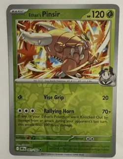 Ethan's Pinsir 001/182 Destined Rivals - Pokemon TCG - Reverse Holo- Near Mint - Image 1