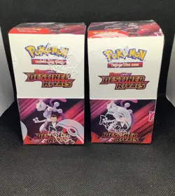 2x Pokemon TCG: Scarlet & Violet Destined Rivals Half Booster Boxes New Sealed - Image 1